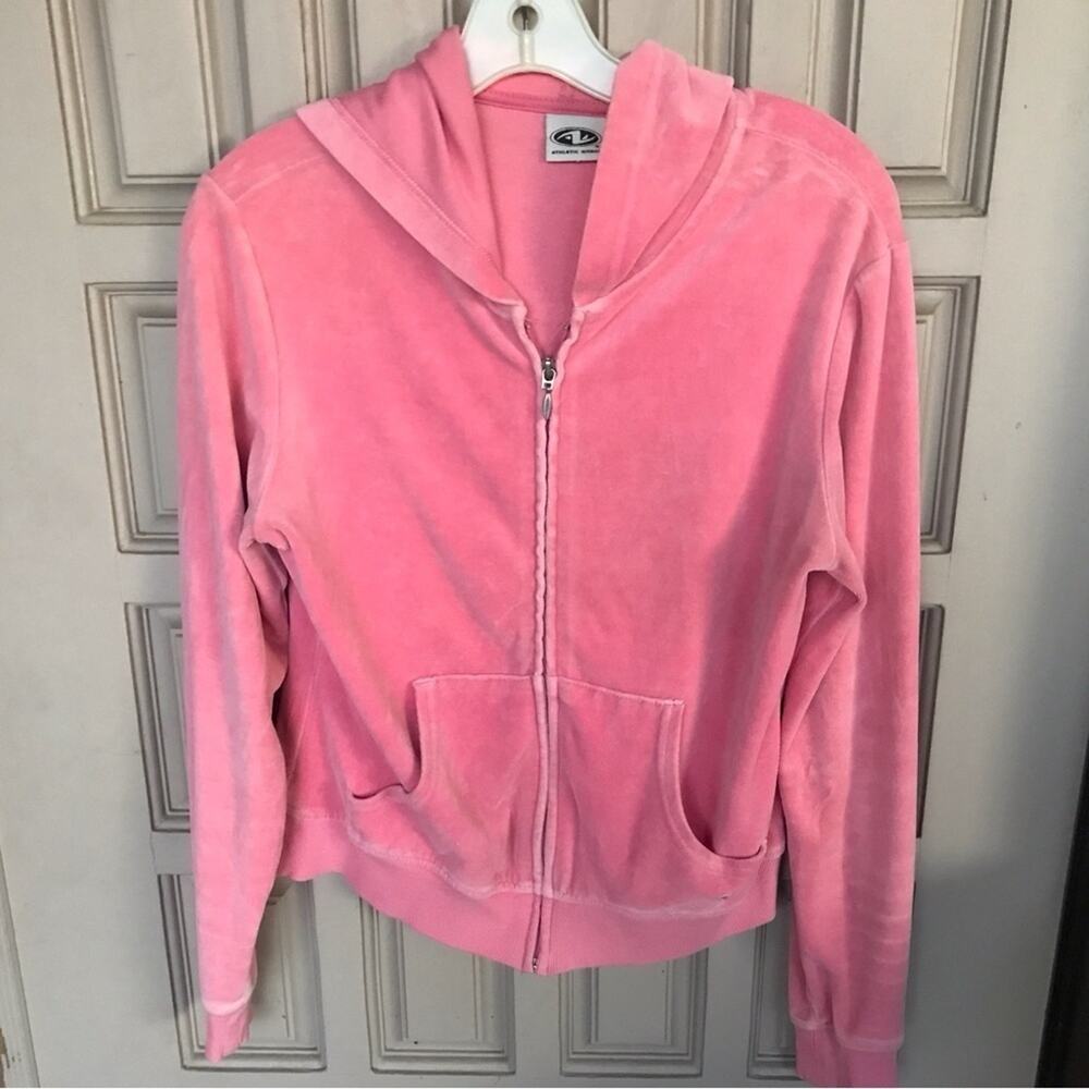 Athletic Works Hoodie Peachy Pink SzM Velour